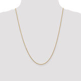 14k 1.6mm Round Open Link Cable Chain