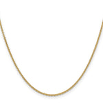 14k 1.6mm Round Open Link Cable Chain