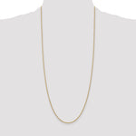 14k 1.6mm Round Open Link Cable Chain