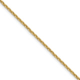 14k 2mm Round Open Link Cable Chain (100 inch Spool)