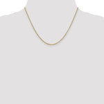 14k 2mm Round Open Link Cable Chain