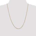14k 2mm Round Open Link Cable Chain
