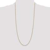 14k 2mm Round Open Link Cable Chain