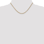 14k 2.4mm Round Open Link Cable Chain