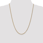 14k 2.4mm Round Open Link Cable Chain