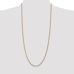 14k 2.4mm Round Open Link Cable Chain