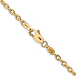 14k 3.2mm Round Open Link Cable Chain