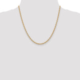 14k 3.2mm Round Open Link Cable Chain