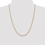 14k 3.2mm Round Open Link Cable Chain