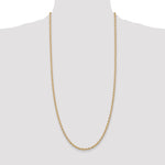 14k 3.2mm Round Open Link Cable Chain