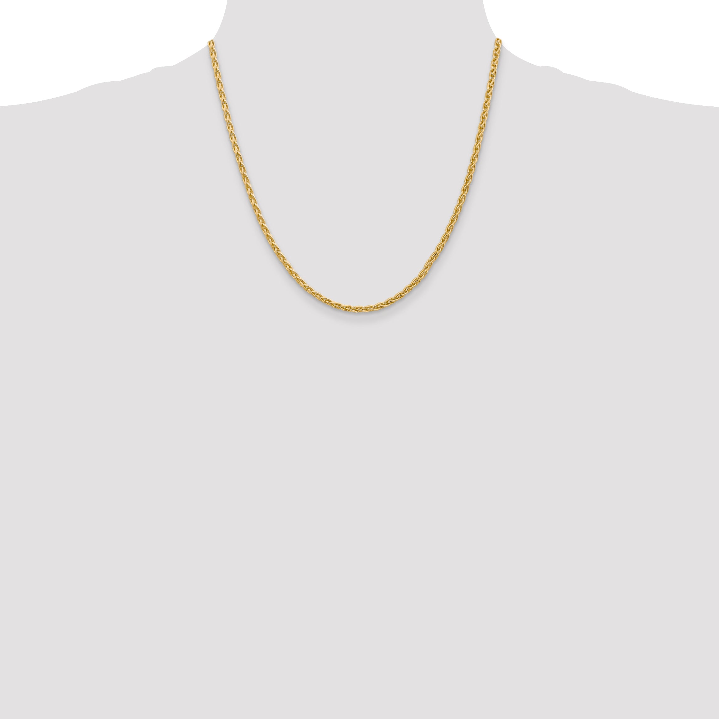 14k 3mm Parisian Wheat Chain