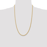 14k 3mm Parisian Wheat Chain