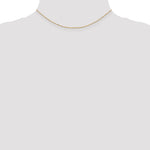 14k 1.2mm D/C Beaded Pendant Chain
