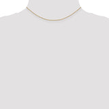 14k 1.2mm D/C Beaded Pendant Chain