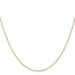 14k 1.2mm D/C Beaded Pendant Chain