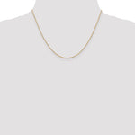 14k 1.2mm D/C Beaded Pendant Chain
