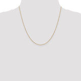 14k 1.2mm D/C Beaded Pendant Chain