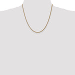 14k 1.05mm Spiga with Spring Ring Clasp Chain