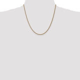 14k 1.05mm Spiga with Spring Ring Clasp Chain