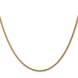14k 1.05mm Spiga with Spring Ring Clasp Chain