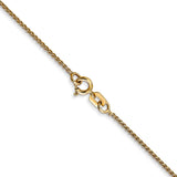 14k 1.05mm Spiga with Spring Ring Clasp Chain