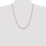 14k 1.05mm Spiga with Spring Ring Clasp Chain
