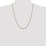 14k 1.05mm Spiga with Spring Ring Clasp Chain