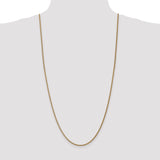 14k 1.05mm Spiga with Spring Ring Clasp Chain