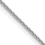 14k White Gold 1mm Parisian Wheat Chain