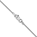 14k White Gold 1mm Parisian Wheat Chain