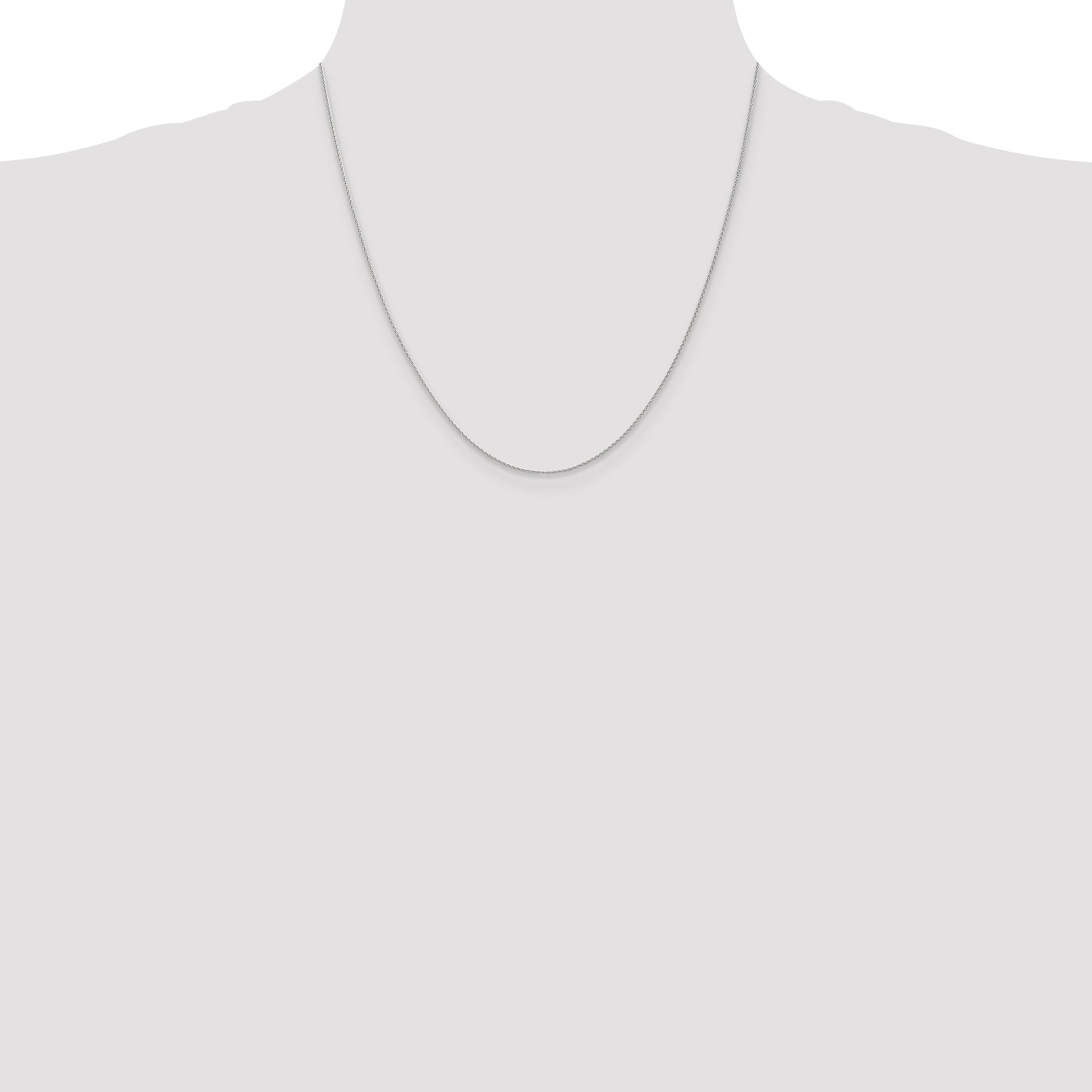 14k White Gold 1mm Parisian Wheat Chain