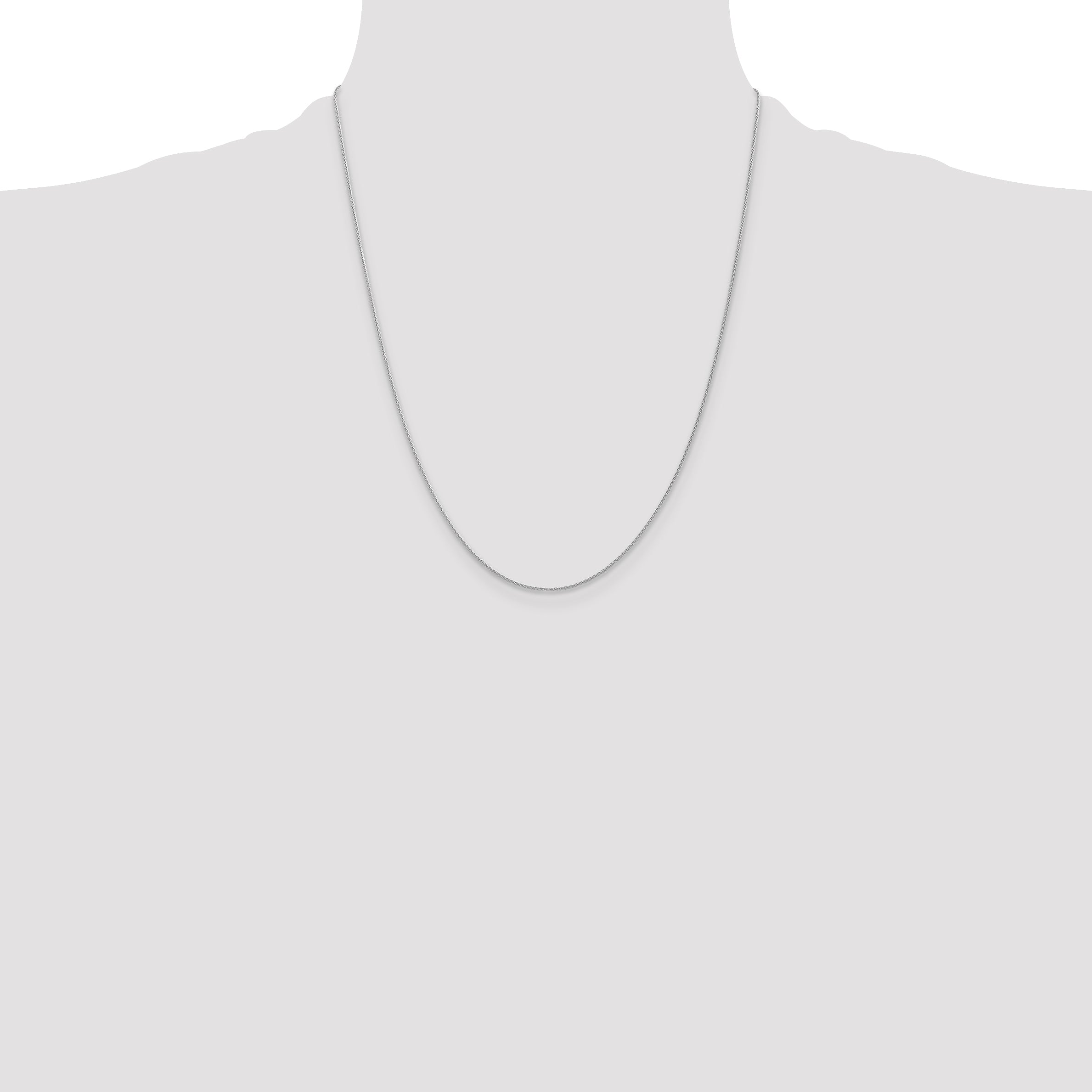 14k White Gold 1mm Parisian Wheat Chain
