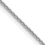 14k White Gold 1mm Parisian Wheat Chain