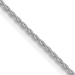14k White Gold 1.2mm Parisian Wheat Chain