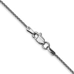14k White Gold 1.2mm Parisian Wheat Chain