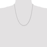 14k White Gold 1.2mm Parisian Wheat Chain
