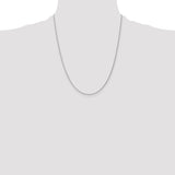 14k White Gold 1.2mm Parisian Wheat Chain