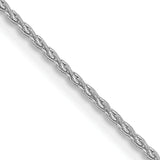 14k White Gold 1.2mm Parisian Wheat Chain