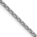 14k White Gold 1.75mm Parisian Wheat Chain