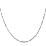 14k White Gold 1.75mm ParisianWheat Chain
