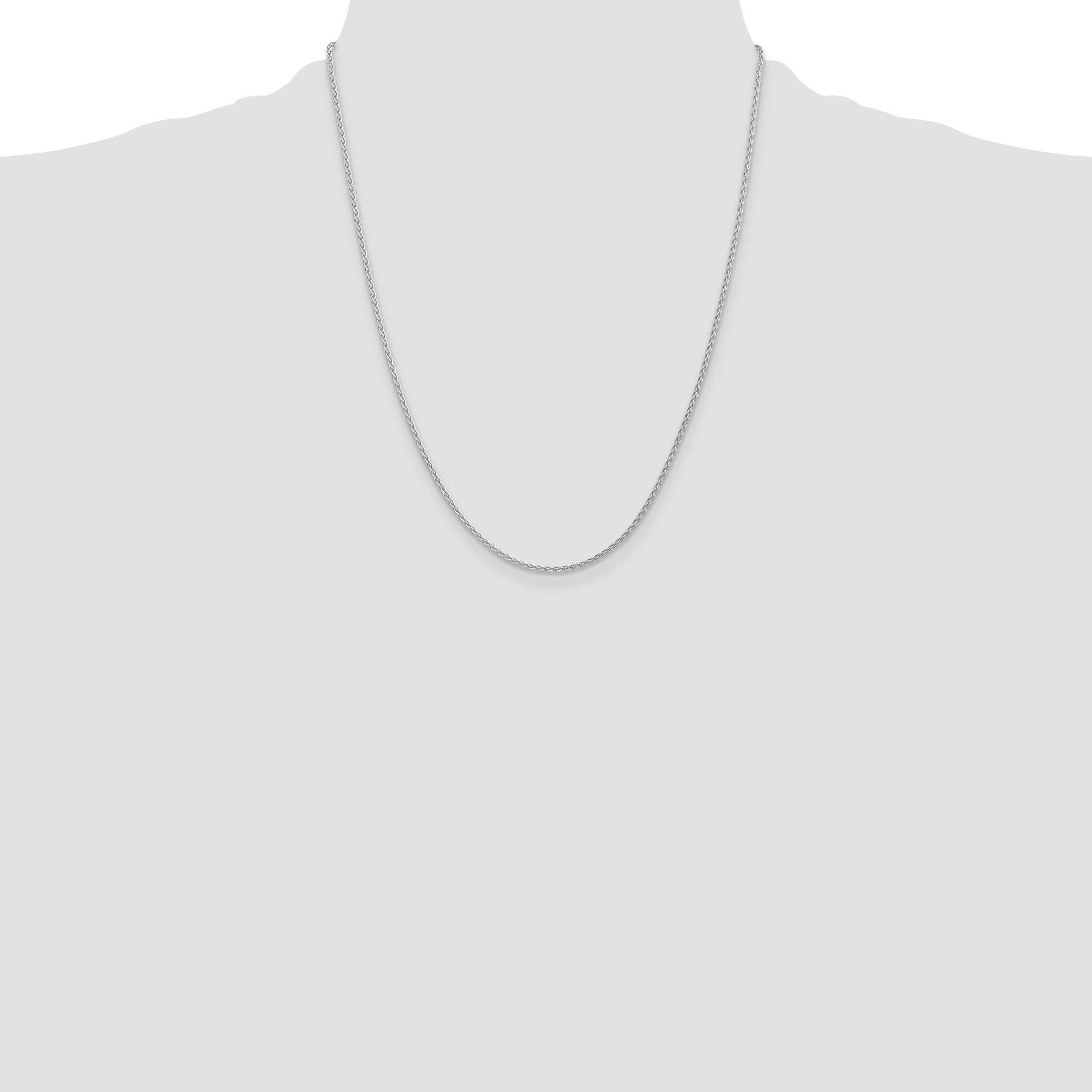 14k White Gold 1.75mm ParisianWheat Chain