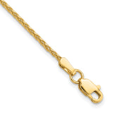 14k 1.5mm Parisian Wheat Chain Anklet