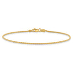 14k 1.5mm Parisian Wheat Chain Anklet
