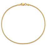 14k 1.5mm Parisian Wheat Chain Anklet
