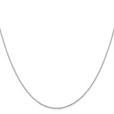 14k White Gold .8mm D/C Parisian Wheat Chain