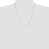 14k White Gold .8mm D/C Parisian Wheat Chain