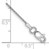 14k White Gold .8mm D/C Parisian Wheat Chain