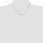 14k White Gold 1mm D/C Parisian Wheat Chain