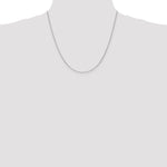 14k White Gold 1mm D/C Parisian Wheat Chain