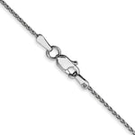 14k White Gold 1mm D/C Parisian Wheat Chain